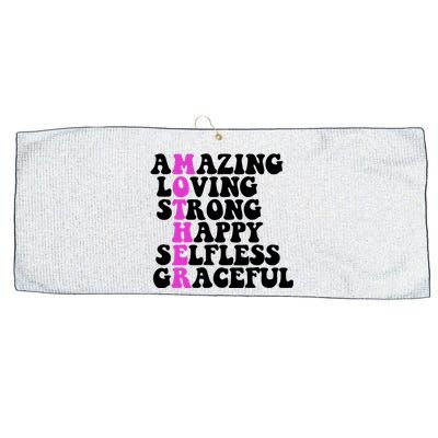 Amazing Mother Quote Cute Gift Large Microfiber Waffle Golf Towel