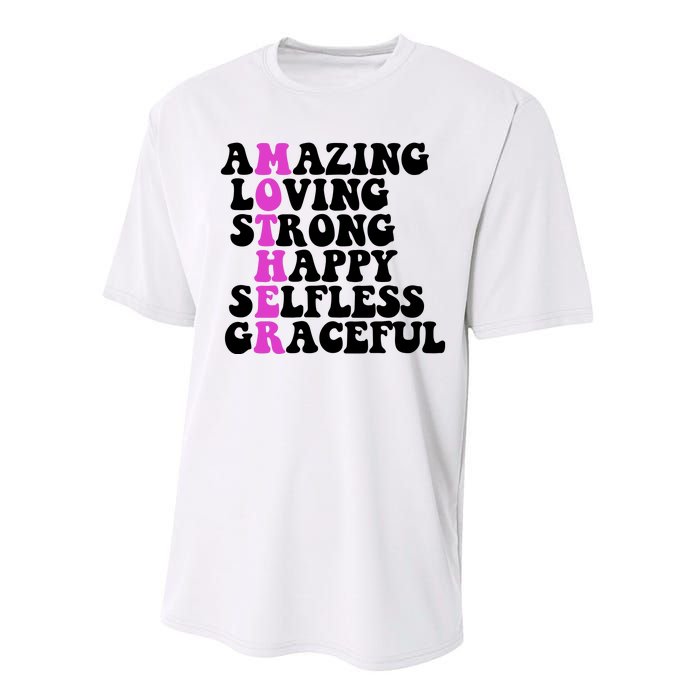 Amazing Mother Quote Cute Gift Performance Sprint T-Shirt