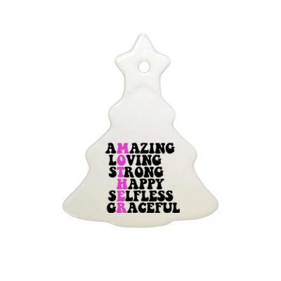 Amazing Mother Quote Cute Gift Ceramic Tree Ornament