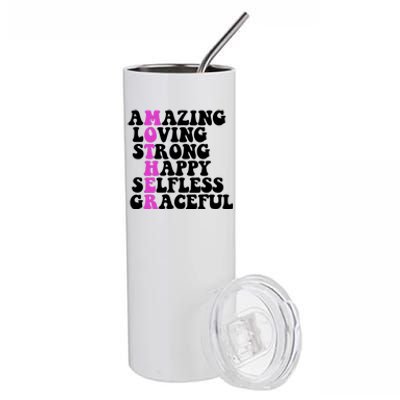 Amazing Mother Quote Cute Gift Stainless Steel Tumbler