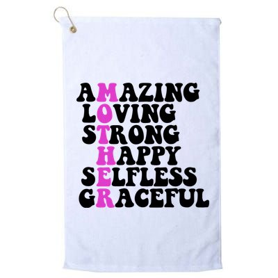 Amazing Mother Quote Cute Gift Golf Towel