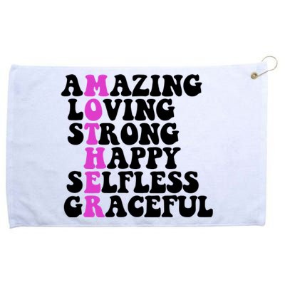 Amazing Mother Quote Cute Gift Grommeted Golf Towel