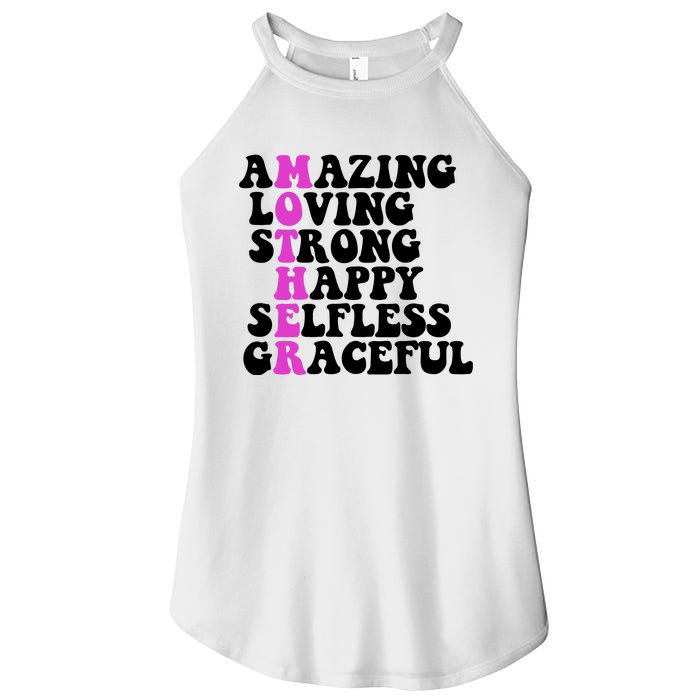 Amazing Mother Quote Cute Gift Women's Perfect Tri Rocker Tank