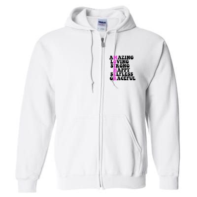 Amazing Mother Quote Cute Gift Full Zip Hoodie