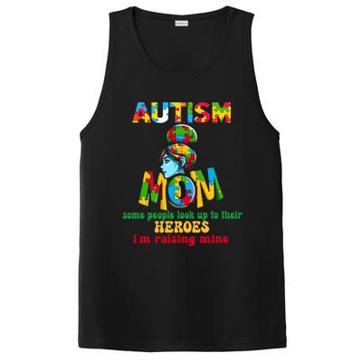 Autism Mom Raising Hero Gift PosiCharge Competitor Tank