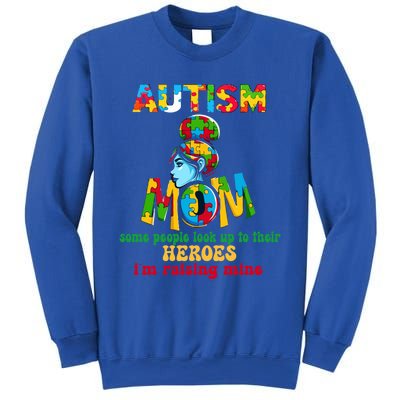 Autism Mom Raising Hero Gift Sweatshirt