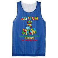 Autism Mom Raising Hero Gift Mesh Reversible Basketball Jersey Tank