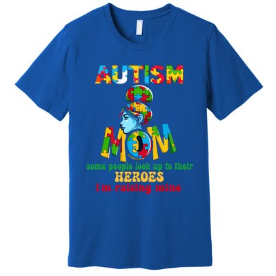 Autism Mom Raising Hero Gift Premium T-Shirt