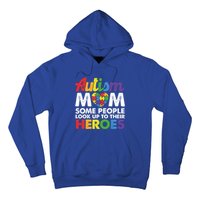 Autism Mom Raising My Hero Autism Awareness Puzzle Heart Cute Gift Hoodie