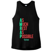 As Much Rest As Possible Amrap Funny Fit2serve Ladies PosiCharge Tri-Blend Wicking Tank