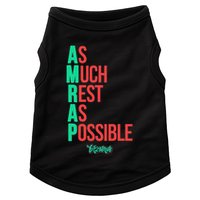 As Much Rest As Possible Amrap Funny Fit2serve Doggie Tank