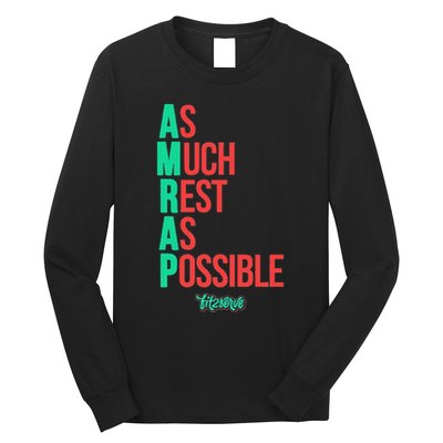 As Much Rest As Possible Amrap Funny Fit2serve Long Sleeve Shirt
