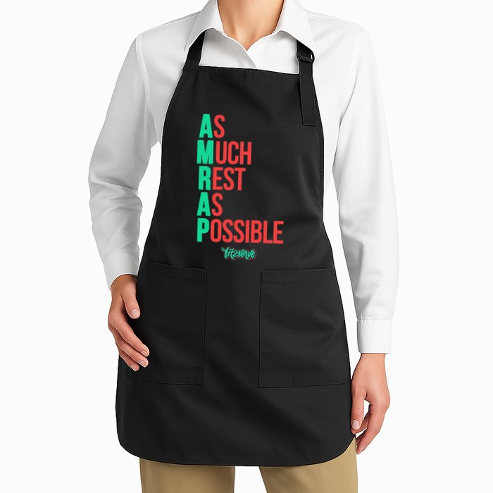 As Much Rest As Possible Amrap Funny Fit2serve Apron