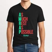 As Much Rest As Possible Amrap Funny Fit2serve V-Neck T-Shirt