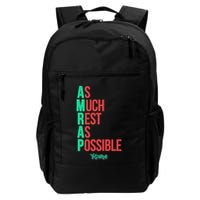 As Much Rest As Possible Amrap Funny Fit2serve Backpack