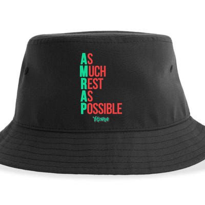 As Much Rest As Possible Amrap Funny Fit2serve Sustainable Bucket Hat