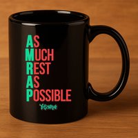 As Much Rest As Possible Amrap Funny Fit2serve 11oz C Handle Ceramic Mug