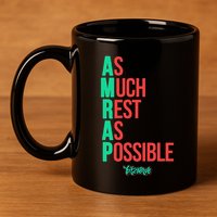 As Much Rest As Possible Amrap Funny Fit2serve 11oz C Handle Ceramic Mug