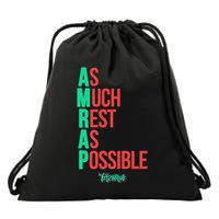 As Much Rest As Possible Amrap Funny Fit2serve Drawstring Bag
