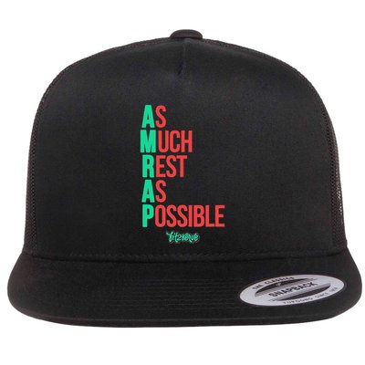 As Much Rest As Possible Amrap Funny Fit2serve Flatbill Hat