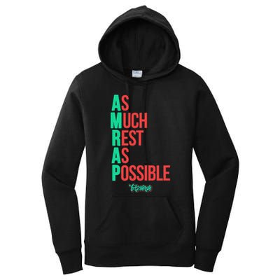 As Much Rest As Possible Amrap Funny Fit2serve Women's Pullover Hoodie