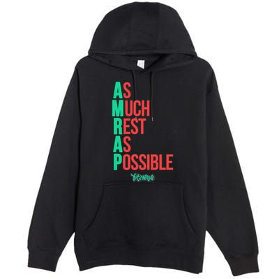 As Much Rest As Possible Amrap Funny Fit2serve Premium Pullover Hoodie