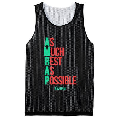 As Much Rest As Possible Amrap Funny Fit2serve Mesh Reversible Basketball Jersey Tank