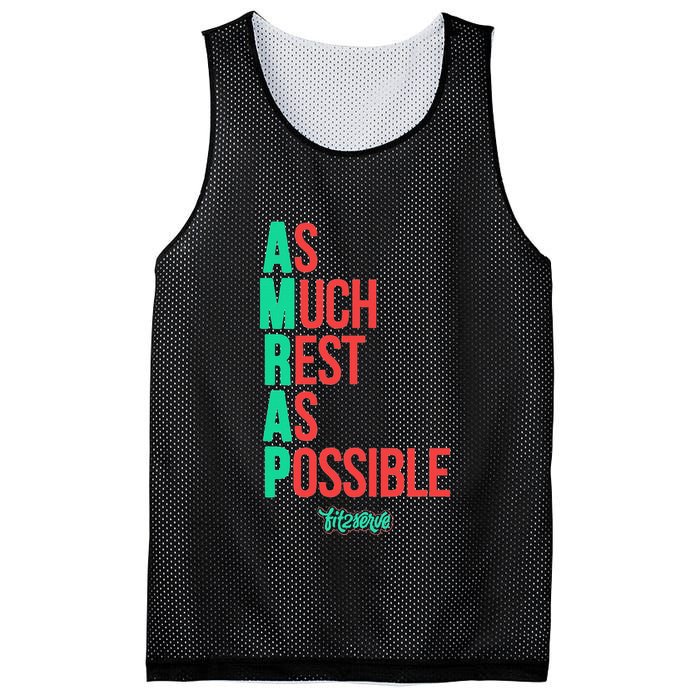 As Much Rest As Possible Amrap Funny Fit2serve Mesh Reversible Basketball Jersey Tank