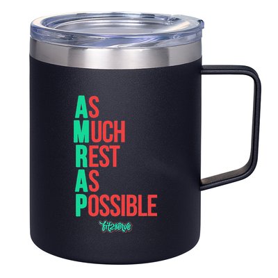 As Much Rest As Possible Amrap Funny Fit2serve 12oz Stainless Steel Coffee Mug
