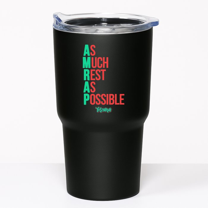 As Much Rest As Possible Amrap Funny Fit2serve Tumbler