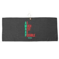 As Much Rest As Possible Amrap Funny Fit2serve Large Microfiber Waffle Golf Towel