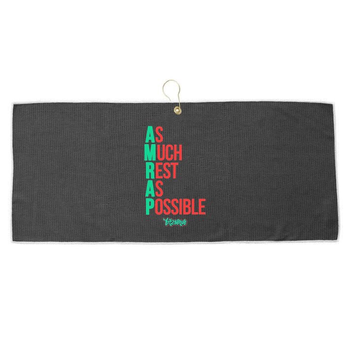 As Much Rest As Possible Amrap Funny Fit2serve Large Microfiber Waffle Golf Towel