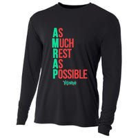 As Much Rest As Possible Amrap Funny Fit2serve Cooling Performance Long Sleeve Crew