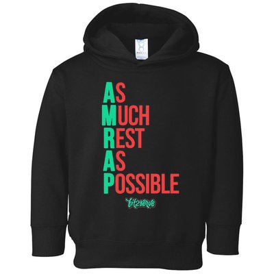 As Much Rest As Possible Amrap Funny Fit2serve Toddler Hoodie