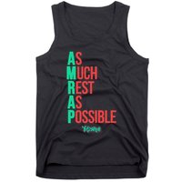 As Much Rest As Possible Amrap Funny Fit2serve Tank Top