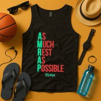 As Much Rest As Possible Amrap Funny Fit2serve Tank Top