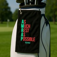 As Much Rest As Possible Amrap Funny Fit2serve Golf Towel