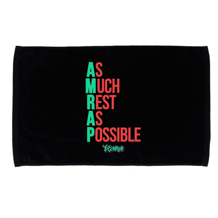 As Much Rest As Possible Amrap Funny Fit2serve Microfiber Hand Towel