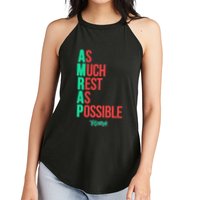 As Much Rest As Possible Amrap Funny Fit2serve Women's Perfect Tri Rocker Tank