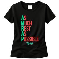 As Much Rest As Possible Amrap Funny Fit2serve Womens T-Shirt