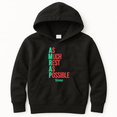 As Much Rest As Possible Amrap Funny Fit2serve Kids Hoodie