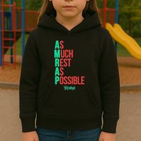 As Much Rest As Possible Amrap Funny Fit2serve Kids Hoodie