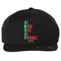 As Much Rest As Possible Amrap Funny Fit2serve Wool Snapback Cap