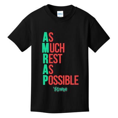 As Much Rest As Possible Amrap Funny Fit2serve Kids T-Shirt