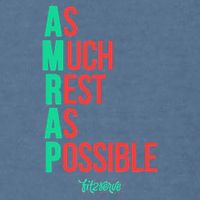 As Much Rest As Possible Amrap Funny Fit2serve Garment-Dyed Sweatshirt