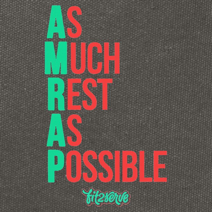 As Much Rest As Possible Amrap Funny Fit2serve Cotton Canvas Backpack