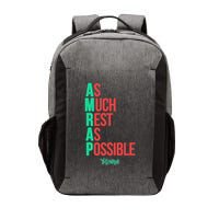 As Much Rest As Possible Amrap Funny Fit2serve Vector Backpack