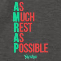 As Much Rest As Possible Amrap Funny Fit2serve Vector Backpack