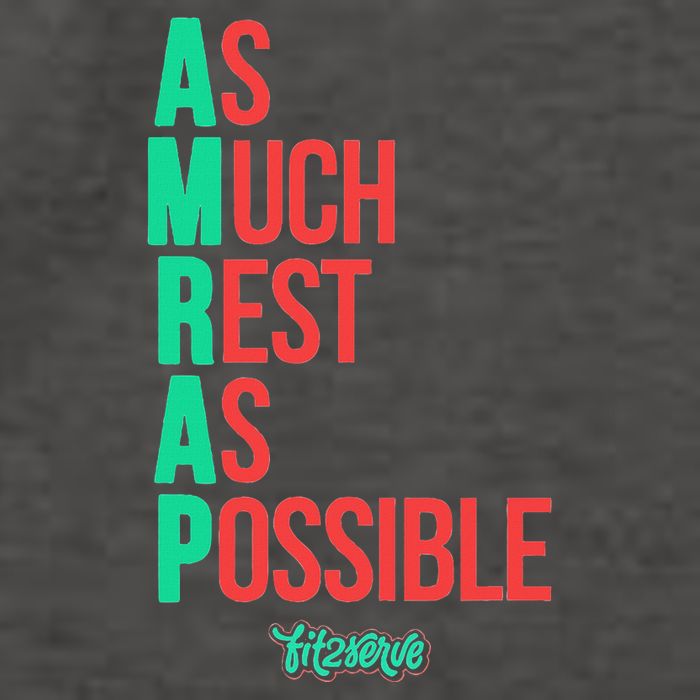 As Much Rest As Possible Amrap Funny Fit2serve Vector Backpack
