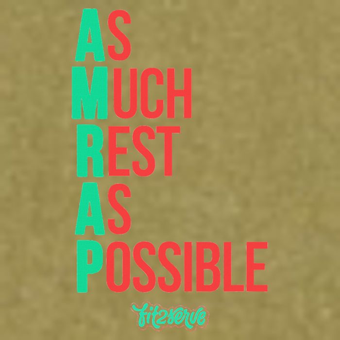 As Much Rest As Possible Amrap Funny Fit2serve Garment-Dyed Women's Muscle Tee